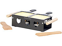 Rosenstein & Söhne Teelicht-Raclette für 2 Personen, mit Schabern und Teelichtern; Popcornmaschinen Popcornmaschinen Popcornmaschinen Popcornmaschinen 