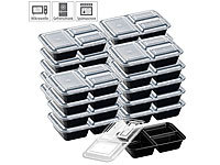 Rosenstein & Söhne 20er-Set Lebensmittel-Boxen mit je 3 Trennfächern & Deckel, 1,2 l; Digitale Feinwaagen Digitale Feinwaagen Digitale Feinwaagen Digitale Feinwaagen 