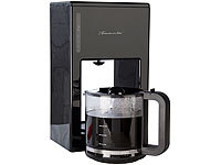 Rosenstein & Söhne Moderne Design-Kaffeemaschine für bis zu 12 Tassen, 1.000 Watt; Wasserkocher mit Temperaturwahl Wasserkocher mit Temperaturwahl Wasserkocher mit Temperaturwahl 