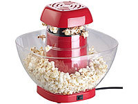 Rosenstein & Söhne Heißluft-Popcorn-Maschine mit Auffangschale, für 80 g Mais, 1.200 Watt