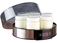 Rosenstein & Söhne Joghurt-Maker mit Zeitschaltuhr, 7 Portionsgläser je 190 ml, 20 Watt; Halogenöfen Halogenöfen Halogenöfen Halogenöfen Halogenöfen 