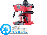 Rosenstein & Söhne Dampfdruck-Siebträger-Espressomaschine (Versandrückläufer); Mini-Espresso-Maker mit Wassererhitzer Mini-Espresso-Maker mit Wassererhitzer 