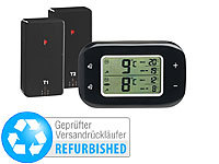 Rosenstein & Söhne Digitales Kühl & Gefrierschrank-Thermometer, Versandrückläufer; Grillthermometer mit Bluetooth und Apps 