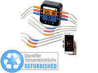 Rosenstein & Söhne Profi-Grillthermometer mit Bluetooth und App, Versandrückläufer; Dutch Ovens 