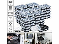 Rosenstein & Söhne 42er-Set Lebensmittel-Boxen mit je 3 Trennfächern und Deckeln, 850 ml; Digitale Feinwaagen Digitale Feinwaagen Digitale Feinwaagen 