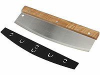 Rosenstein & Söhne Wiegemesser, gleichmäßiges Pizza Schneiden; Frühstücksmesser mit Wellenschliff Frühstücksmesser mit Wellenschliff Frühstücksmesser mit Wellenschliff