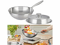 Rosenstein & Söhne Wok, Pfannen für Elektroherd, Küchen-Wok-Pfannen; Dutch Ovens Dutch Ovens Dutch Ovens