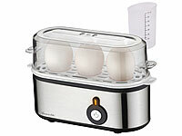 Rosenstein & Söhne 3-Ei-Eierkocher, Eierkocher mit Abschaltautomatik; Keramik-Küchenmesser, Ausstech-Formen Keramik-Küchenmesser, Ausstech-Formen Keramik-Küchenmesser, Ausstech-Formen