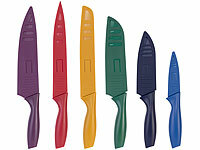 Rosenstein & Söhne Messerset, Antihaftbeschichtung Messer; Frühstücksmesser mit Wellenschliff Frühstücksmesser mit Wellenschliff Frühstücksmesser mit Wellenschliff