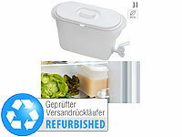 Rosenstein & Söhne Getränkebehälter für Kühlschrank mit Zapfhahn, Versandrückläufer