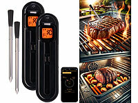 Rosenstein & Söhne Fleischthermometer Funk; Grillthermometer mit Bluetooth und Apps Grillthermometer mit Bluetooth und Apps Grillthermometer mit Bluetooth und Apps 