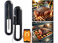 Rosenstein & Söhne Fritteuse-Thermometer, BBQ Thermometer Bluetooth