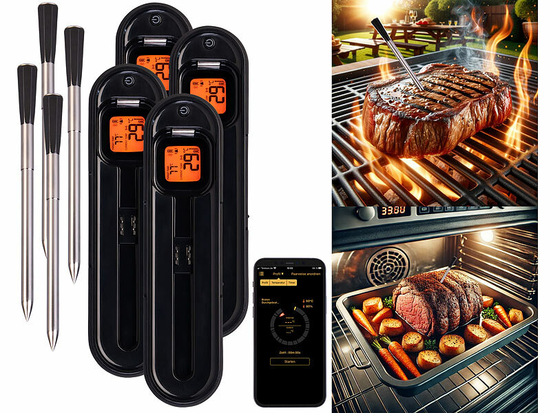 ; Grillthermometer mit Bluetooth und Apps Grillthermometer mit Bluetooth und Apps Grillthermometer mit Bluetooth und Apps Grillthermometer mit Bluetooth und Apps 