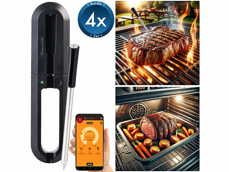 ; Grillthermometer mit Bluetooth und Apps Grillthermometer mit Bluetooth und Apps Grillthermometer mit Bluetooth und Apps 